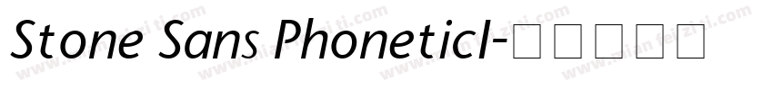 Stone Sans PhoneticI字体转换